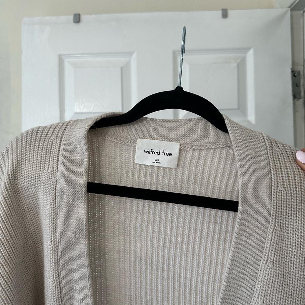 Wilfred unwind waist cardigan